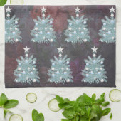 Elegant Merry Christmas Tree Kitchen Handtuch (Gefaltet)
