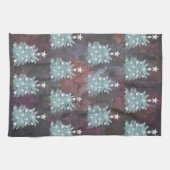 Elegant Merry Christmas Tree Kitchen Handtuch (Horizontal)