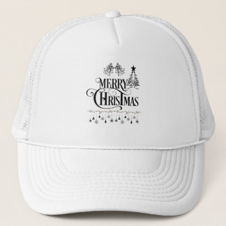 Elegant Merry Christmas Typography Design Truckerkappe