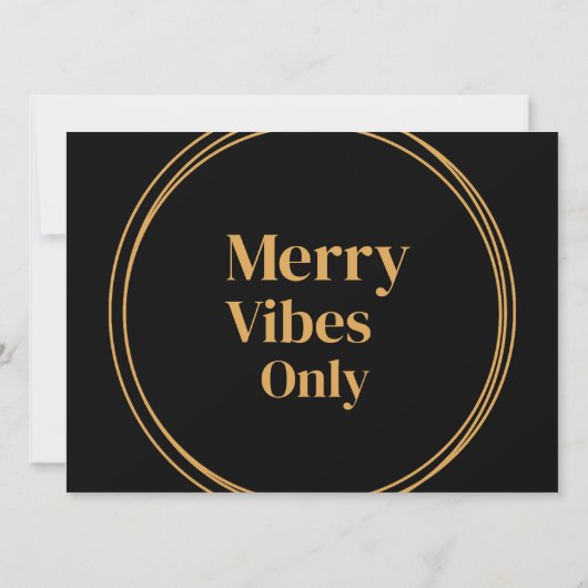 Elegant Merry vibes nur Weihnachten (Rückseite)