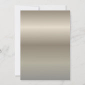 Elegant Metallic Bridal Shower Invitation | Cherry (Rückseite)