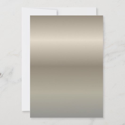 Elegant Metallic Bridal Shower Invitation | Cherry (Rückseite)