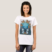 Elegant Metallic Butterfly T-Shirt (Vorne ganz)