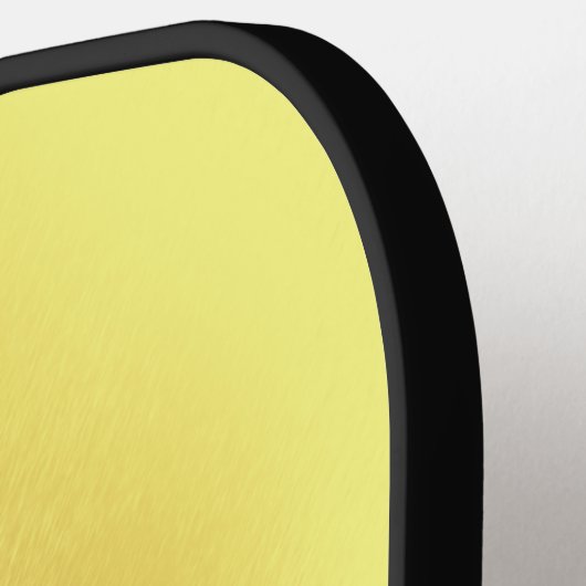 Elegant Metallic Gold Simple Monogram Name Pickleball Schläger (Linke Seite)