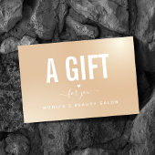 Elegant Metallic Gradient Heart Minimalistisch Kla