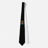 Elegant Metallic Gradient Stripes Design Krawatte (Vorderseite)