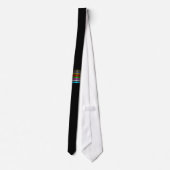 Elegant Metallic Gradient Stripes Design Krawatte (Rückseite)