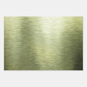 Elegant Metallic Green Foil Polka Dots Christmas Geschenkpapier Set (Vorderseite)