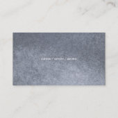 Elegant Metallic Visitenkarte (Rückseite)