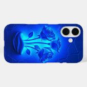 Elegant Midnight Blue Rose Case-Mate iPhone Cas Hülle (Rückseite (Horizontal))