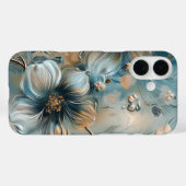 Elegant Midnight Floral iPhone Case (Rückseite (Horizontal))
