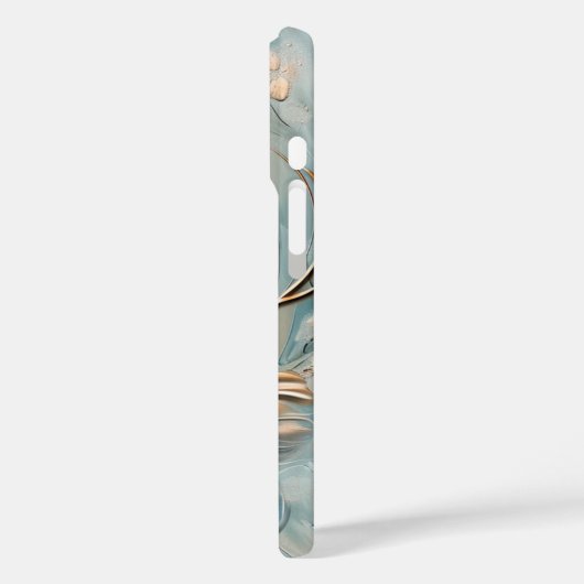 Elegant Midnight Floral iPhone Case (Rückseite / Links)