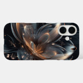 Elegant Midnight Floral iPhone Case (Rückseite (Horizontal))