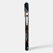 Elegant Midnight Floral iPhone Case (Rückseite / Links)