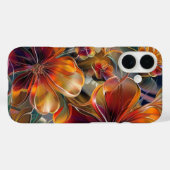 Elegant Midnight Floral iPhone Case (Rückseite (Horizontal))