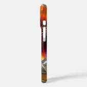 Elegant Midnight Floral iPhone Case (Rückseite / Links)