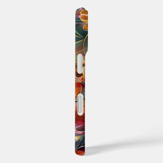 Elegant Midnight Floral iPhone Case (Rückseite / Rechts)