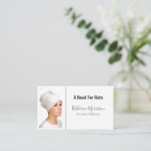 Elegant Millinery Hat Designer Mode Visitenkarte (Stehend Vorderseite)