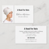 Elegant Millinery Hat Designer Mode Visitenkarte (Vorne/Hinten)