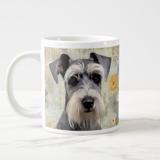 Elegant Mini Schnauzer Jumbo-Tasse (Links)