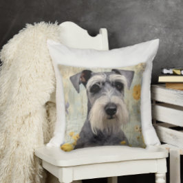 Elegant Mini Schnauzer Kissen