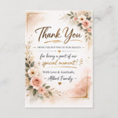 Elegant Minimal Abstract Greeting Card Template  Dankeskarte (Vorderseite)