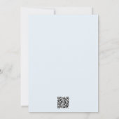 Elegant Minimal Bow Boy Baby Shower Invitation Einladung (Rückseite)