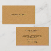 Elegant Minimal Business Branding Visitenkarte (Vorne/Hinten)