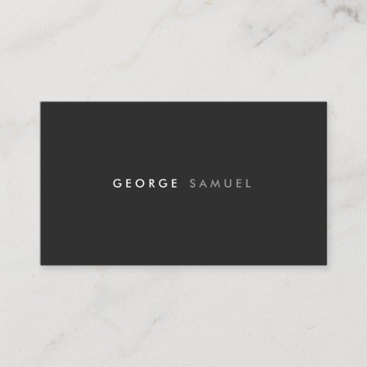 Elegant Minimal Business Branding Visitenkarte (Vorderseite)
