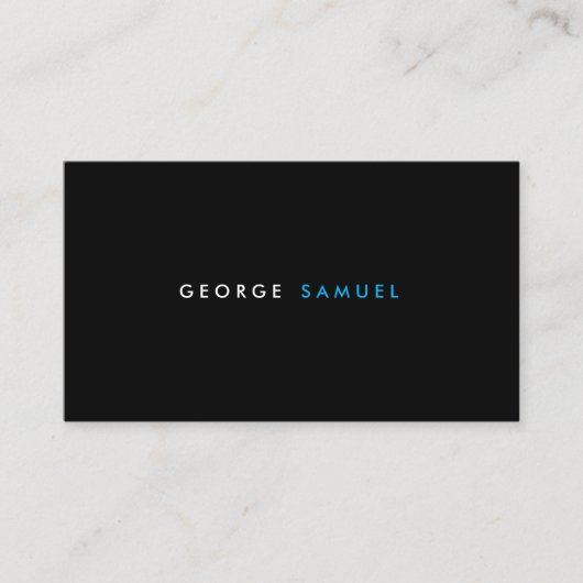 Elegant Minimal Business Branding Visitenkarte (Vorderseite)