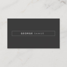 Elegant Minimal Business Branding Visitenkarte