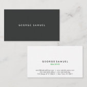 Elegant Minimal Business Branding Visitenkarte (Vorne/Hinten)