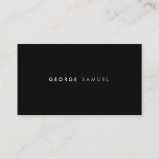 Elegant Minimal Business Branding Visitenkarte