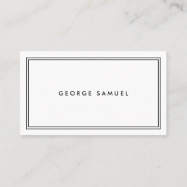 Elegant Minimal Business Branding Visitenkarte