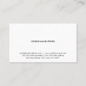 Elegant Minimal Business Branding Visitenkarte (Rückseite)
