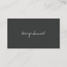Elegant Minimal Business Branding Visitenkarte