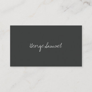 Elegant Minimal Business Branding Visitenkarte