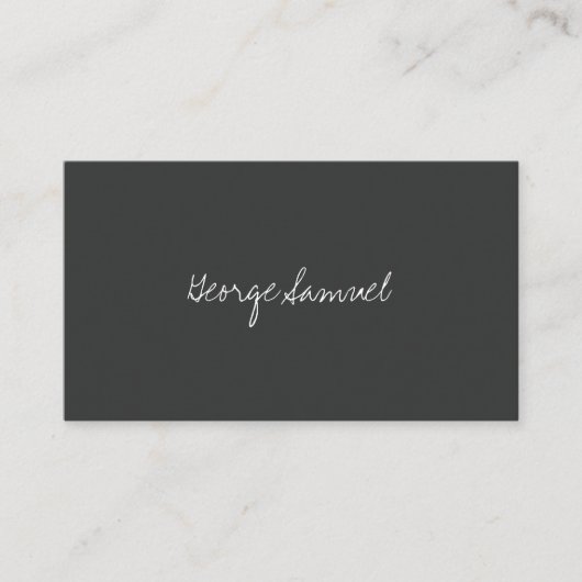 Elegant Minimal Business Branding Visitenkarte (Vorderseite)