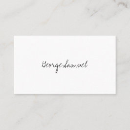 Elegant Minimal Business Branding Visitenkarte