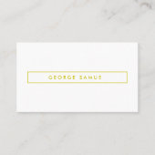 Elegant Minimal Business Branding Visitenkarte (Vorderseite)
