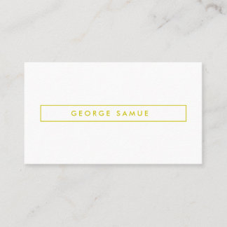 Elegant Minimal Business Branding Visitenkarte
