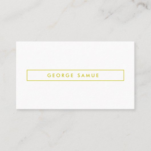 Elegant Minimal Business Branding Visitenkarte (Vorderseite)