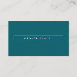 Elegant Minimal Business Branding Visitenkarte