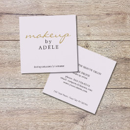 Elegant Minimal Chic Makeup Artist Beauty Quadratische Visitenkarte