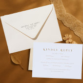 Elegant Minimal Couples Wedding Return Address Permastempel