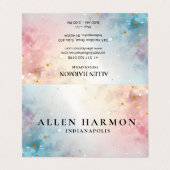 Elegant Minimal Custom Family Name | 5-Minute Edit Visitenkarten (Außenseite Aufgefaltet)