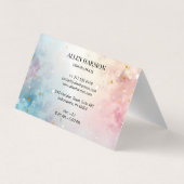 Elegant Minimal Custom Family Name | 5-Minute Edit Visitenkarten (Rückseite)