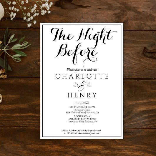 Elegant Minimal Einladung