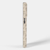 Elegant Minimal Floral Line Pattern Case-Mate iPhone Hülle (Rückseite / Rechts)