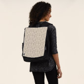 Elegant Minimal Floral Line Pattern Rucksack (Ausgewaschen)